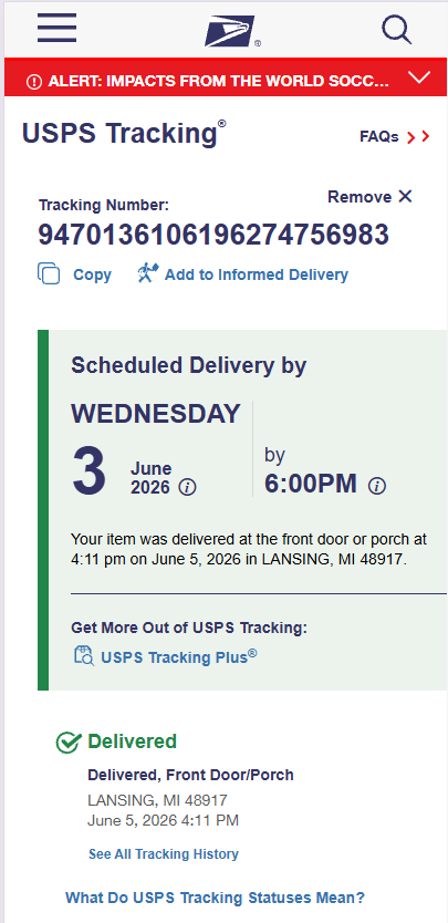 Tracking Number Proof 13