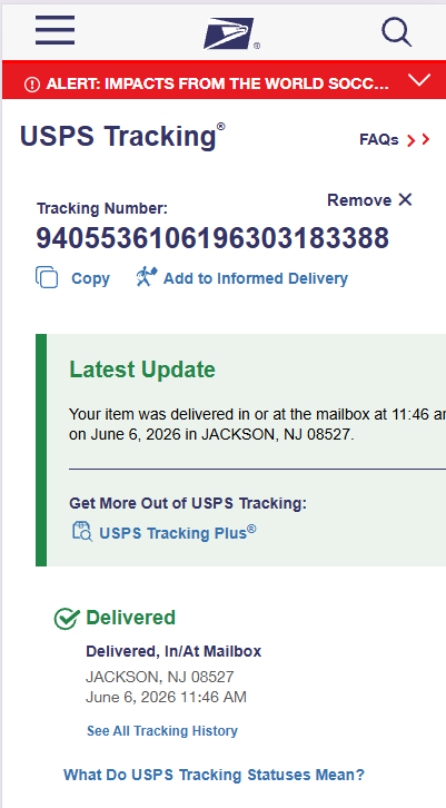 Tracking Number Proof 12