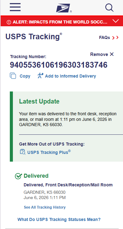 Tracking Number Proof 11
